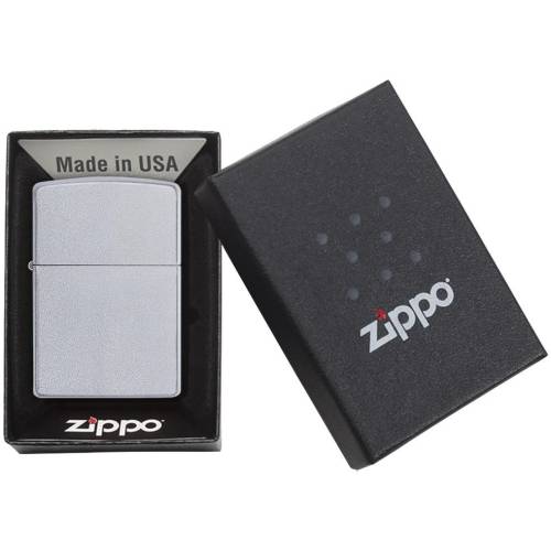 Зажигалка Zippo Classic Satin, серебристая фото 2