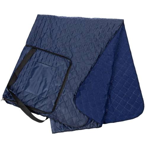 Плед для пикника Soft & Dry, темно-синий фото 4