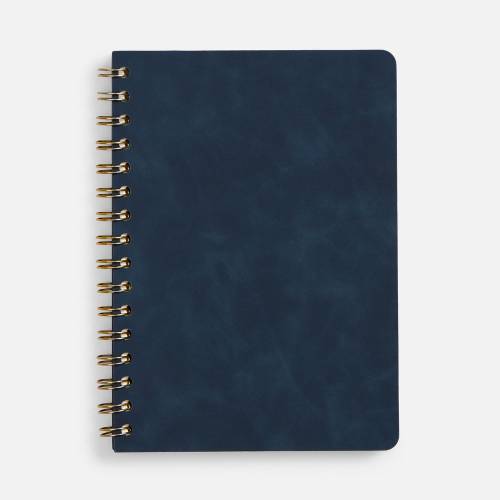 Ежедневник Spiral, недатированный, синий фото 2 Ежедневник Spiral, недатированный, синий фото 2