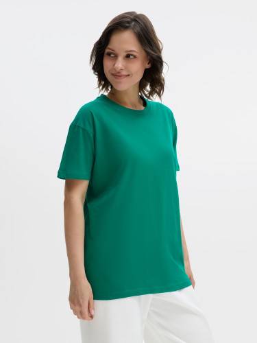 Футболка унисекс Regent 150, зеленая (изумрудная) фото 10