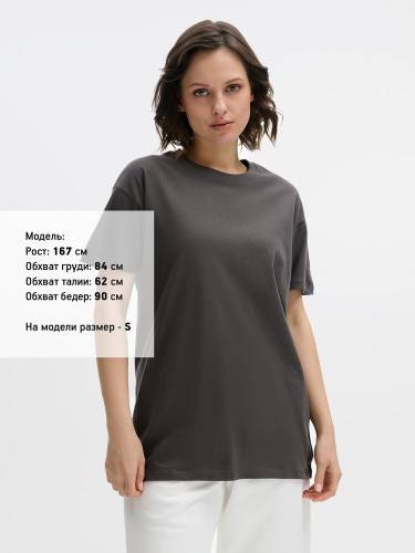 Футболка унисекс Regent 150, темно-серая фото 9