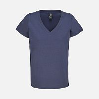 Футболка женская Regent Women с V-образным вырезом, кобальт (темно-синяя)