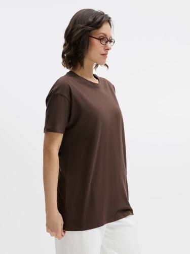 Футболка унисекс Regent 150, темно-коричневая (шоколад) фото 10