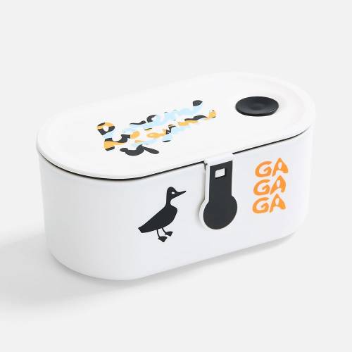 Ланчбокс Lunch Break, белый с черным фото 7