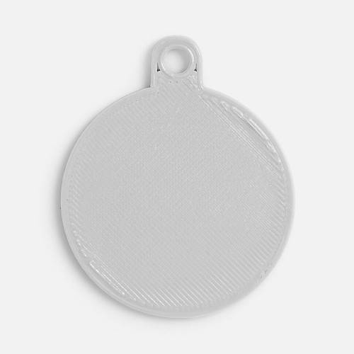Подвеска Round, 3D-печать, светло-серая