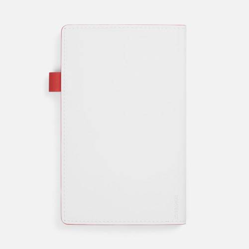 Ежедневник White Shall, недатированный, бело-красный фото 3