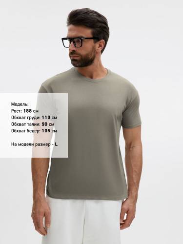 Футболка унисекс Regent 150, серая (стальная) фото 5