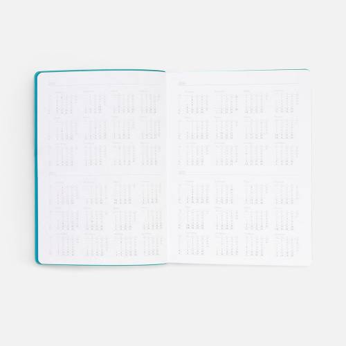 Ежедневник Flexpen Shall, недатированный, бирюзовый фото 9