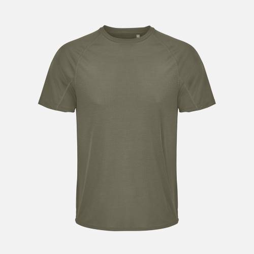 Футболка спортивная унисекс Vortex, темный хаки