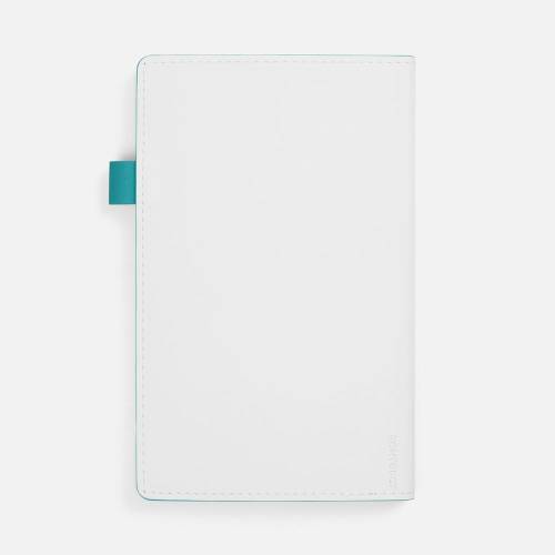 Ежедневник White Shall, недатированный, бело-бирюзовый фото 3