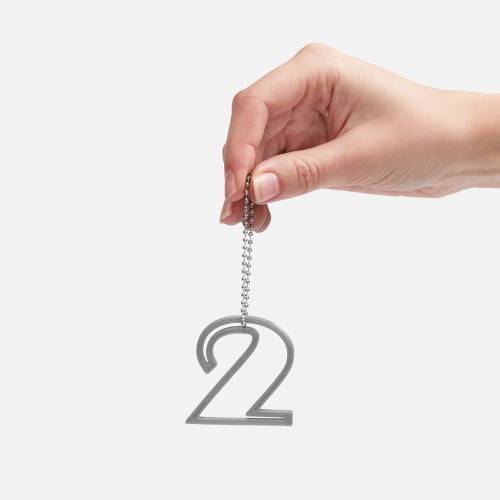 Подвеска Symbol, 3D-печать на заказ, цифра 2 фото 4