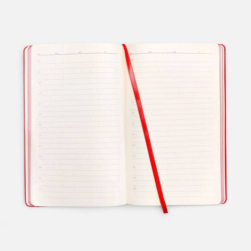 Ежедневник Shall Light, недатированный, красный фото 6