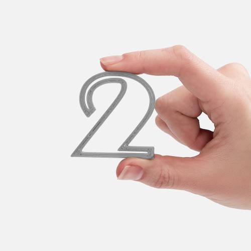 Подвеска Symbol, 3D-печать на заказ, цифра 2 фото 3