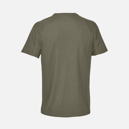 Футболка спортивная унисекс Vortex, темный хаки фото 3