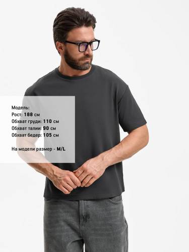 Футболка унисекс Durington, темно-серая (графит) фото 5