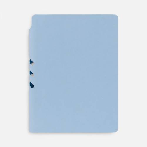 Ежедневник Flexpen Shall, недатированный, голубой фото 4