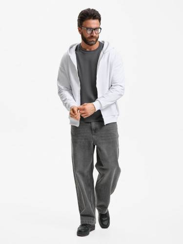 Толстовка унисекс оверсайз Sartoro, белая фото 11