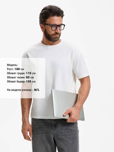 Футболка унисекс Durington, белая фото 5