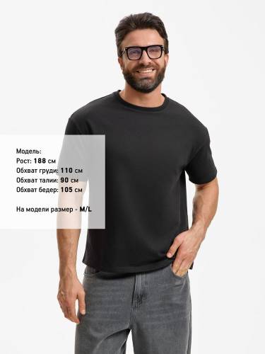 Футболка унисекс Durington, черная фото 9