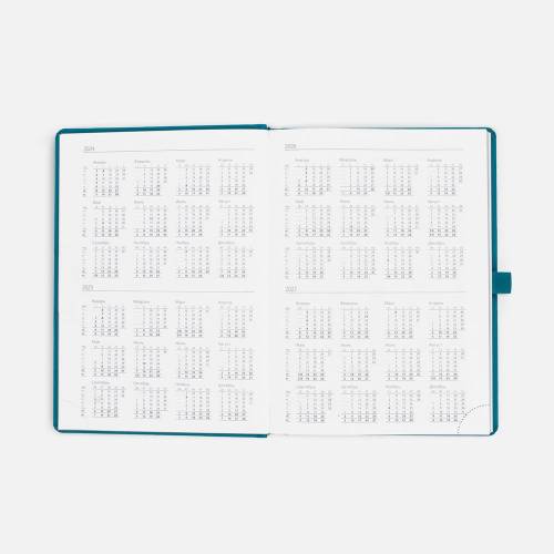 Ежедневник Favor Metal, недатированный, бирюзовый фото 7