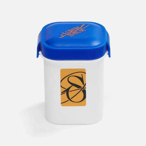 Ланчбокс для снеков Lunch Crunch, белый с синим фото 5