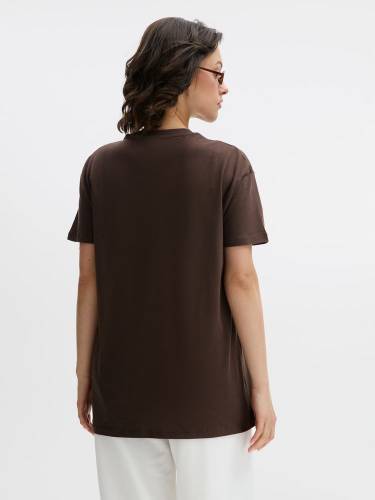 Футболка унисекс Regent 150, темно-коричневая (шоколад) фото 11