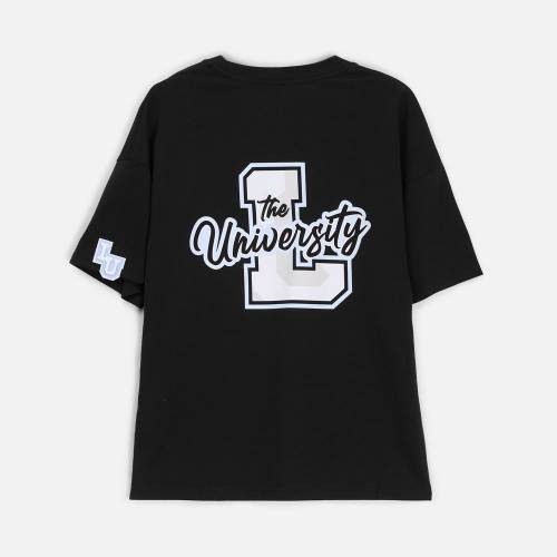 Футболка унисекс оверсайз T3, черная фото 16