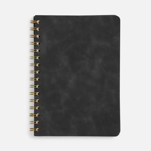 Ежедневник Spiral, недатированный, черный