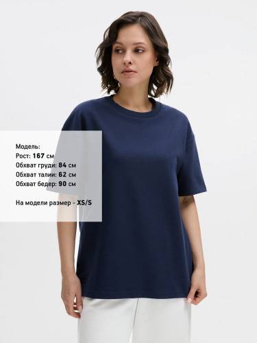 Футболка унисекс Durington, темно-синяя фото 9