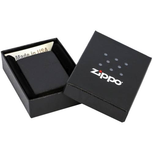 Зажигалка Zippo Classic Matte, матовая черная фото 4