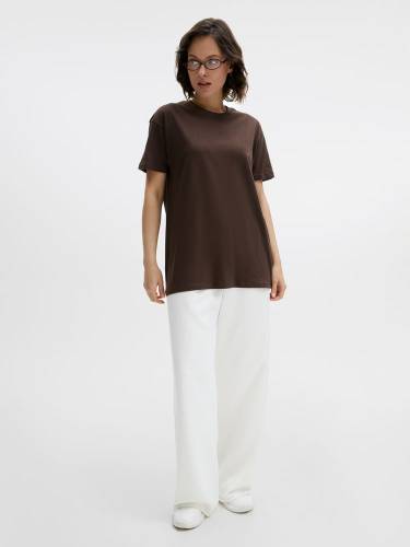 Футболка унисекс Regent 150, темно-коричневая (шоколад) фото 12