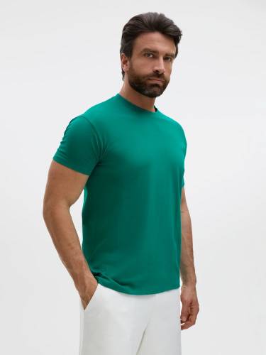 Футболка унисекс Regent 150, зеленая (изумрудная) фото 6