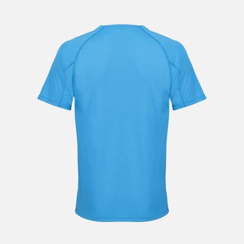 Футболка спортивная унисекс Vortex, ярко-бирюзовая фото 3