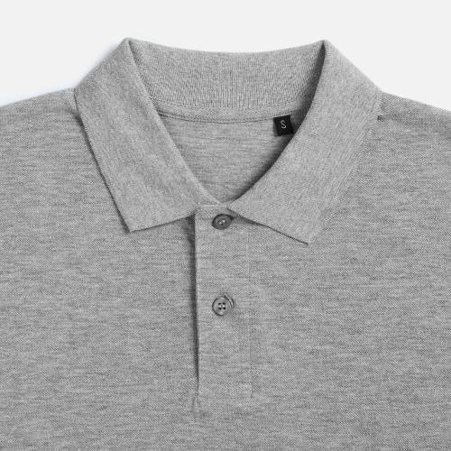 Рубашка поло унисекс Pulse, серый меланж фото 4