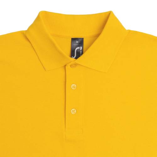 Рубашка поло мужская Summer 170, желтая фото 4