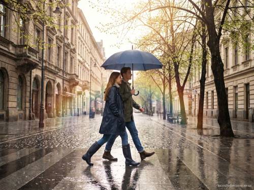 Зонт-трость Sombrella, темно-синий фото 9
