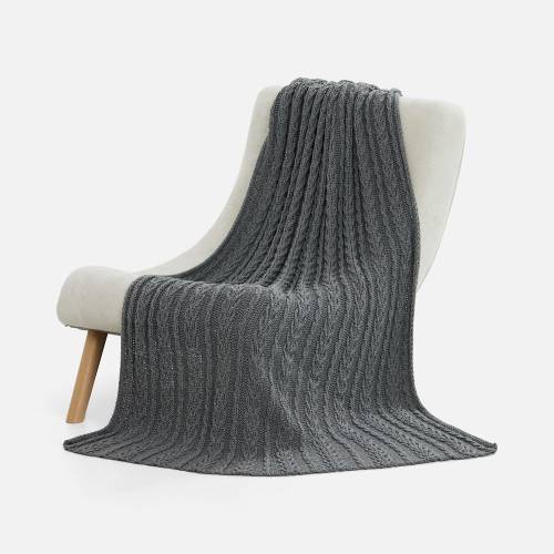 Плед Eloisa, серый меланж фото 2