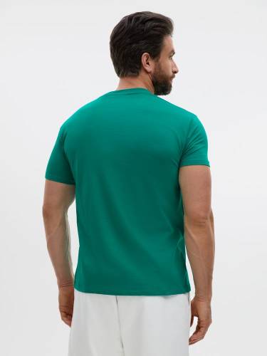 Футболка унисекс Regent 150, зеленая (изумрудная) фото 7