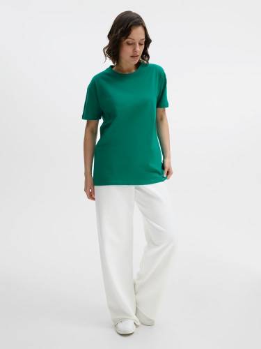 Футболка унисекс Regent 150, зеленая (изумрудная) фото 12