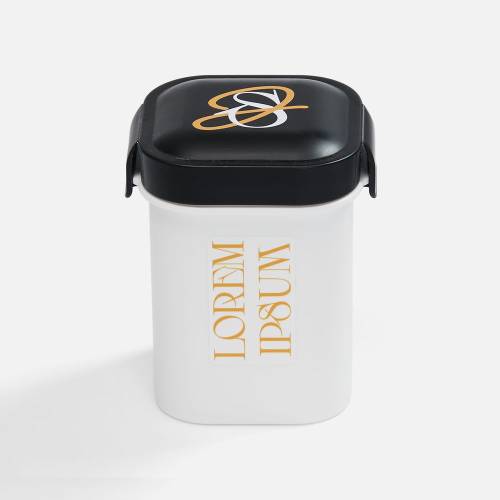 Ланчбокс для снеков Lunch Crunch, белый с черным фото 5