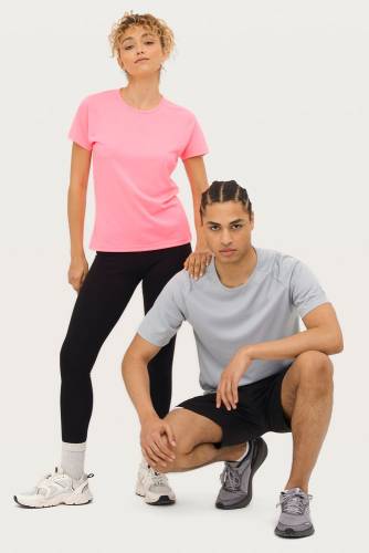 Футболка унисекс Sporty 140, серая фото 8