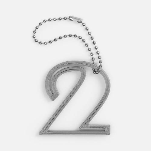 Подвеска Symbol, 3D-печать на заказ, цифра 2 фото 5