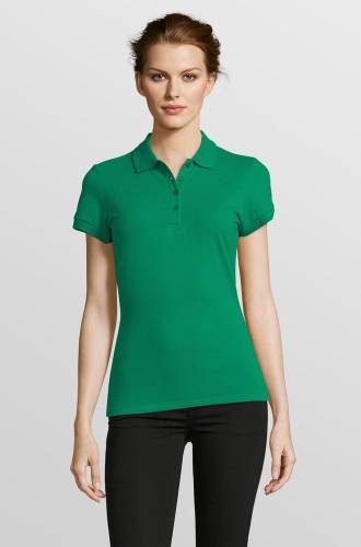 Рубашка поло женская People 210, ярко-зеленая фото 5