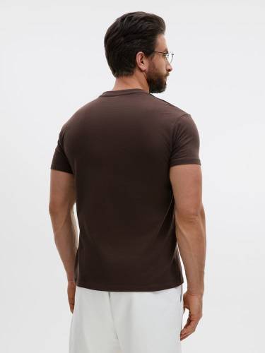 Футболка унисекс Regent 150, темно-коричневая (шоколад) фото 7