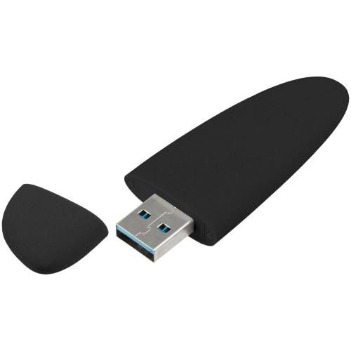 Флешка Pebble Type-C, USB 3.0, черная, 16 Гб фото 3