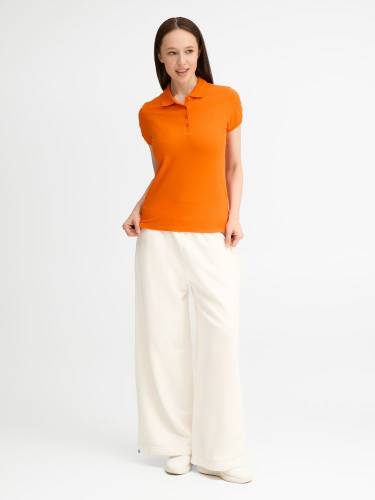 Рубашка поло женская People 210, оранжевая фото 7
