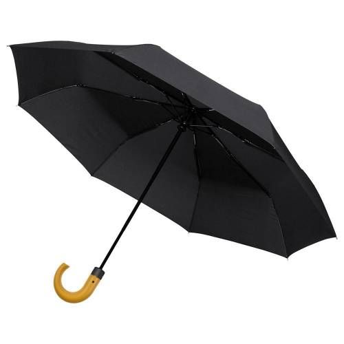Зонт складной Classic, черный фото 2