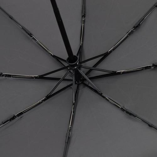 Зонт складной Smooth Move с плавным закрытием, серый фото 4