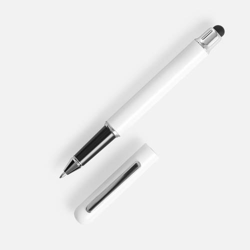 Роллер Scribo со стилусом, матовый белый фото 2