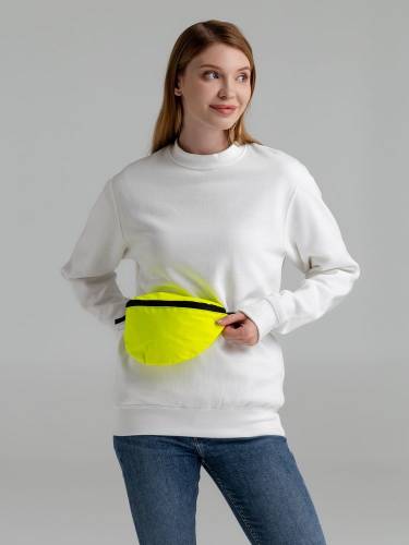 Поясная сумка Manifest Color из светоотражающей ткани, неон-желтая фото 7